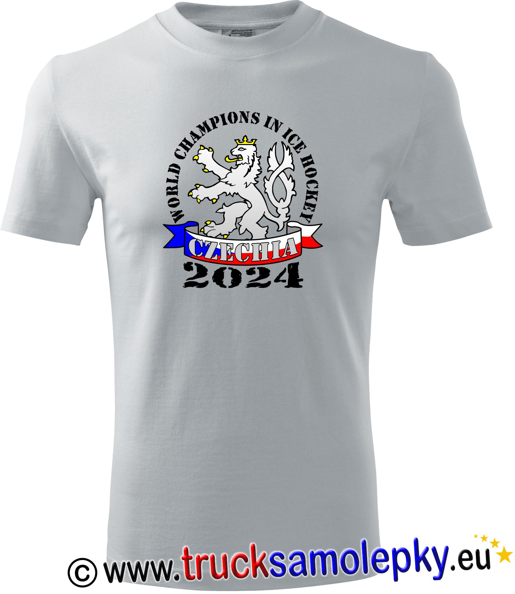 Tričko bílé MISTŘI 2024 CZECHIA