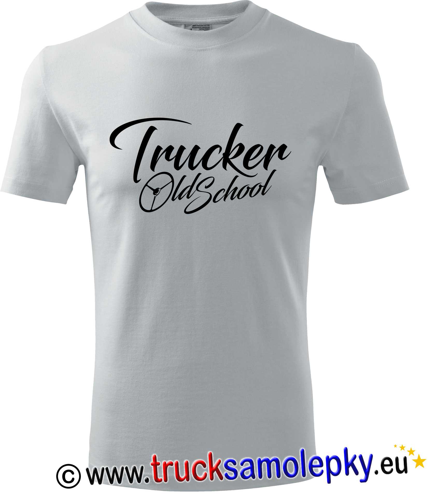 Truck tričko TRUCKER OLD SCHOOL v barvě bílé