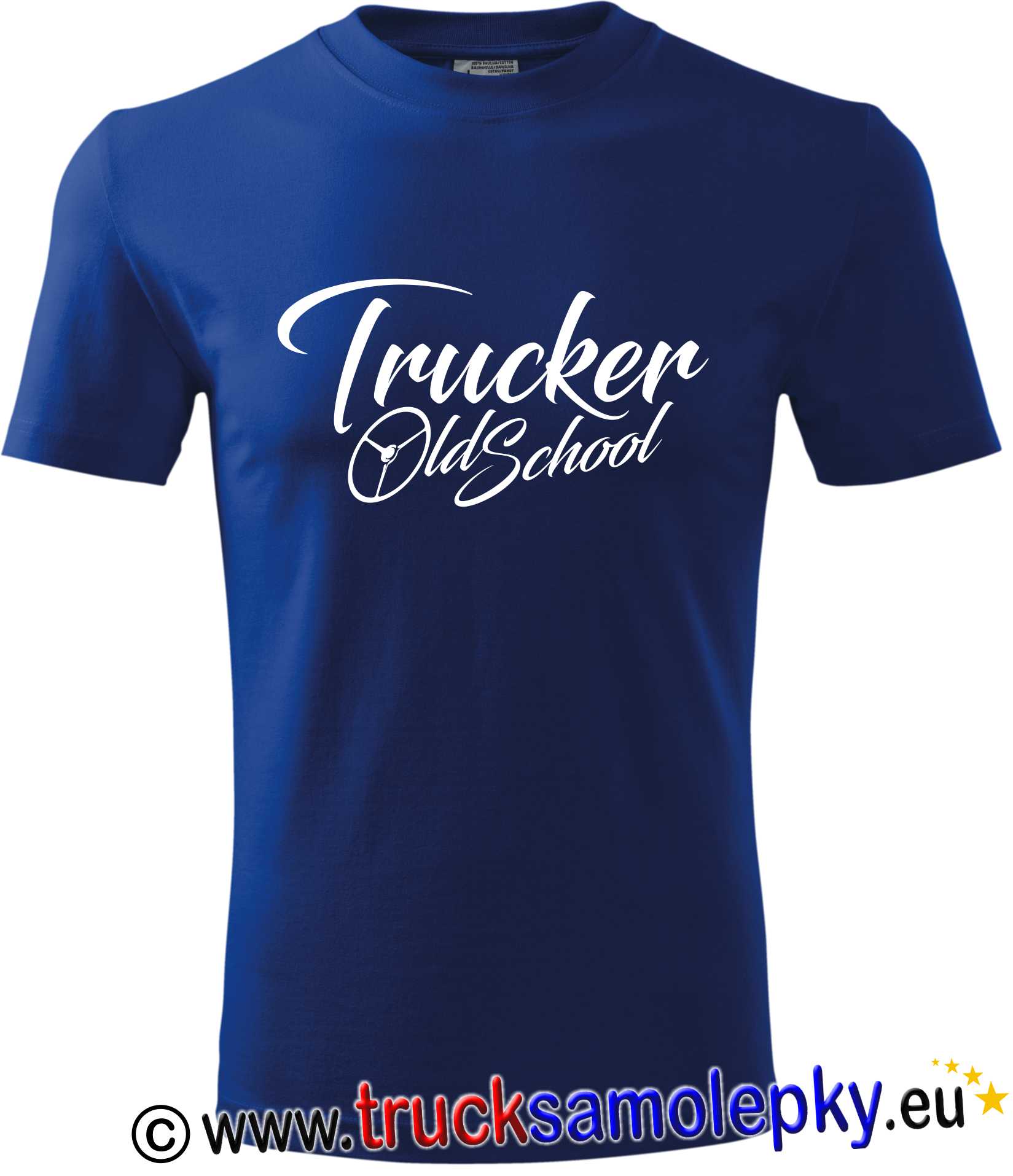 Truck tričko TRUCKER OLD SCHOOL v barvě modré