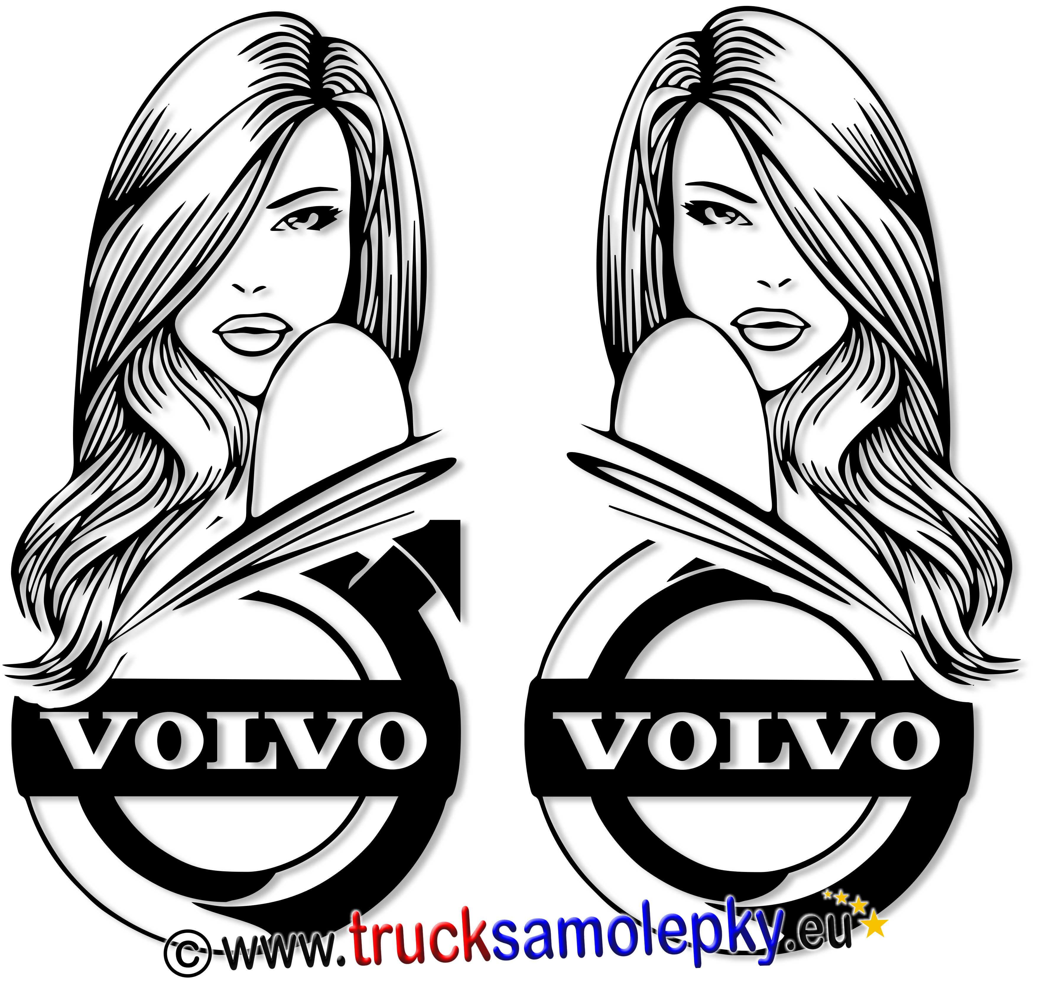 Samolepka VOLVO GIRL II. - pár